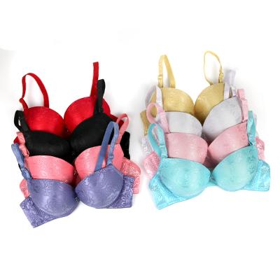 China QUICK DRY Women's Seamless Cross Free Ladies Wire Free Double Shoulder Straps Bra Lace for sale