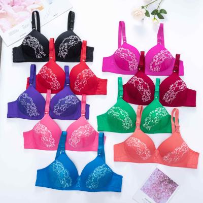 China MOQ QUICK DRY 1000 Pieces Custom Wholesale Breathable Cups Large Full Figure Wireless Lace Women Bralette Plump Boobs Big Plus Size Bra for sale