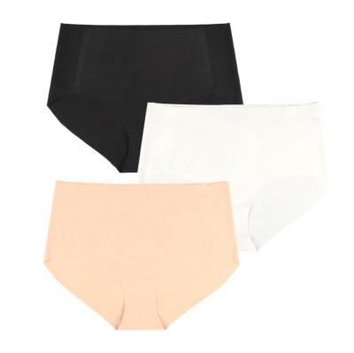 China New Arrival Antibacterial Women Thread Underwear Solid Color Waist Briefs Cotton Briefs Seamless Thin Ladies Low Cut Briefs for sale