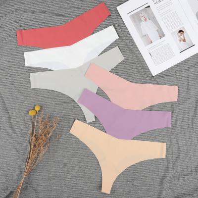 China Antibacterial Recommend Spandex Cotton Mid Rise Plain Dyed Womens Seamless Panties for sale