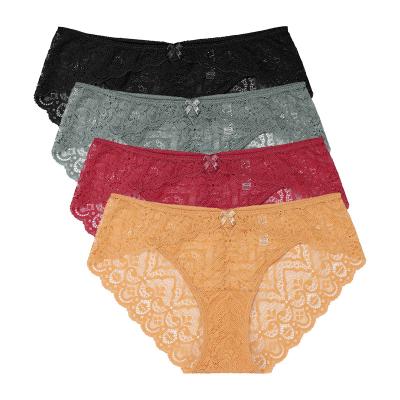 China Women's Embroidered Panties Daily Anti Bacterial Breathable Anti Bacterial Women's Panties for sale