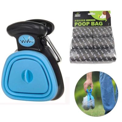 China Viable Foldable Pooper Scooper Travel Dispenser Bag Poop Dog Dog Clean Pick Up Pet Waste Picker Pet Cleaning Products for sale