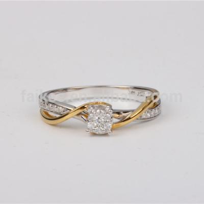 China Latest Hiphop Gold Plated Rings Design For Woman Fashion Wedding Ring With Zircon Or Diamond Ring for sale