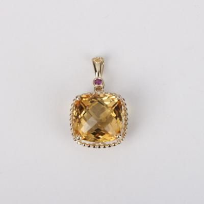 China Hiphop Pendant With Fashion Design 10 K Yellow Gold Different Types Of Chains Crystal Pendant Jewelry for sale