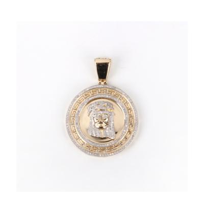 China Factory Supply Cool Silver Necklace Pendant For Men Gold Coin Pendant for sale