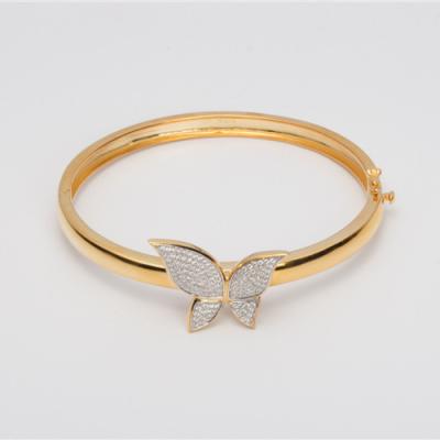 China New Fashion Simple Wholesale Jewelry Gold Bangle Designs for sale