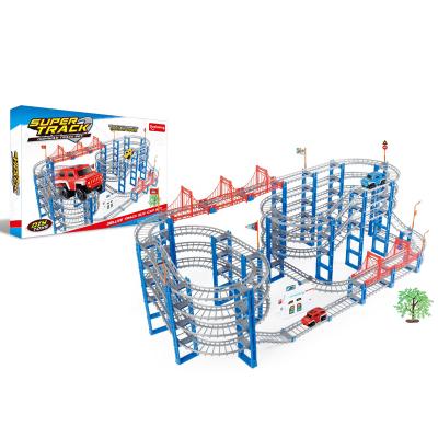 China Toy Kids Super Speed ​​Electric Rail Slot Model Toy 183PCS Railway Track Slot Toy for sale