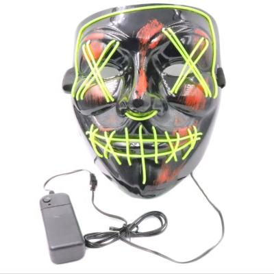 China Festival Stuff Best Quality Party LED Neon Mask PVC Flash Mask Halloween for sale