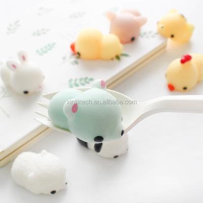 China Random Pack Mini Size Mochi Squishy Release Soft Cute Animal Shape Effort Toy for sale