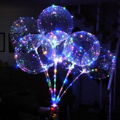 China Gift Toy 24 Inch Led Bobo Balloon Bubble Balloon for sale