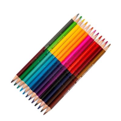 China Dual Headed High Grade Triangular Painting 12 Color Drawing Rods 24 Colored Pencils Easy To Color Art Colored Pencils for sale