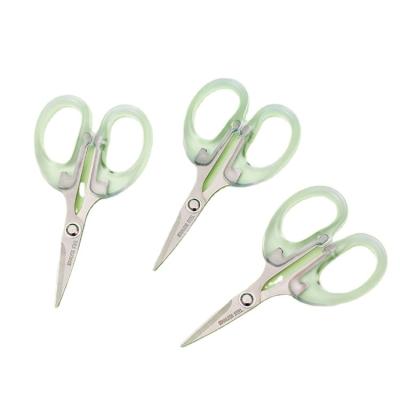 China Ergonomic Design Transparent Handle Dressing Scissors Scissors Wholesale for Office Stationery Scissors for sale