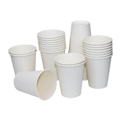 China Biodegradable custom printed 12oz disposable biodegradable paper cups lined wallpaper coffee cup with lid for sale for sale