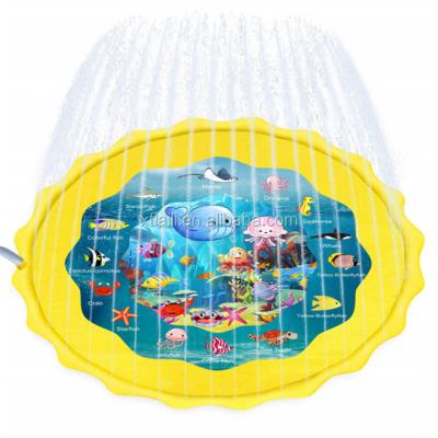 China 2020 Custom Water Hermetic Airtight & Splash Mat Outdoor Kids Girls Boys Party Sprinkler Splash Pad Water Play Fun Game Toddlers for sale