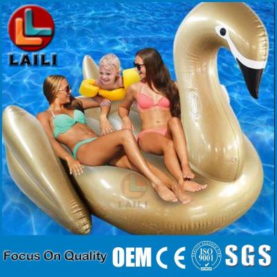 China Child Airtight Airtight Swan Pool Float Inflatable PVC Swan Float for sale