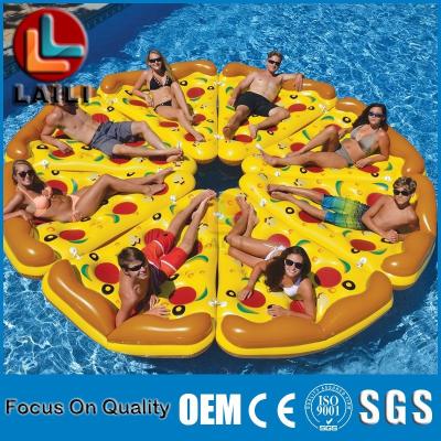 China Airtight Inflatable Air Bed Pizza Float for sale