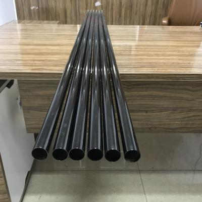 China Strong 25x0.8 Black Nickel Iron Curtain Rods / High Quality Clad Steel Pole Tubes for sale