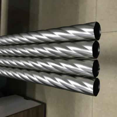 China 25 Strong Twisted Steel Tube / Pole High Quality Satin Nickel Plated Iron Curtain Rods for sale