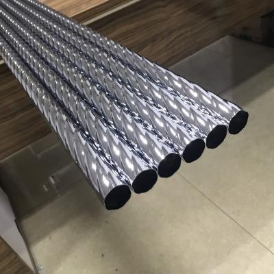 China 25 Strong Twisted Steel Tube / Pole High Quality Chrome Plated Iron Curtain Rods for sale