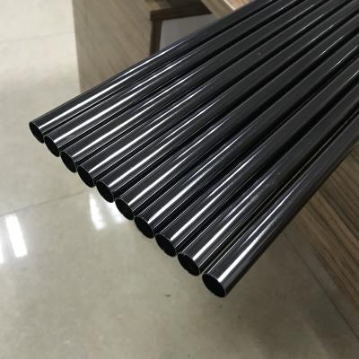 China High Quality 16 Strong Single Steel Tube/Pole Plated Black Nickel Plated Iron Curtain Rods for sale