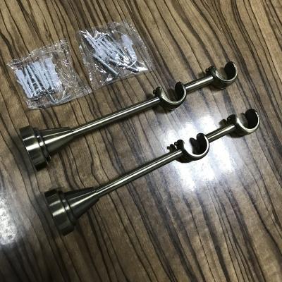 China 19/19 Strong Double Bracket Aluminum Casting For Iron Curtain Rods / High Quality Antique Brass Poles Plated for sale