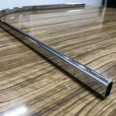 China 30x15mm Strong Oval Chrome Bendable Plated Tube Thickness 1.0mm Length 825x825mm Lateral 90 Degrees for sale