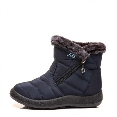 China Fashion trend women snow adult rubber ankle and PU bootie women's winter comfortable winter boots popular wholesale original waterproof new boots for sale