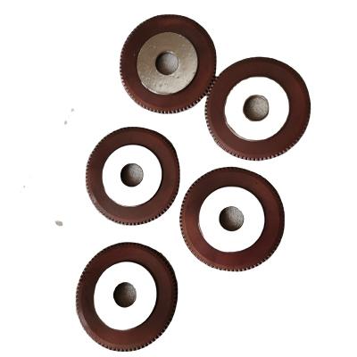 China Wholesale price cutter carbide blade round industrial cutting circular slitting blade for gummed tape slitting à venda