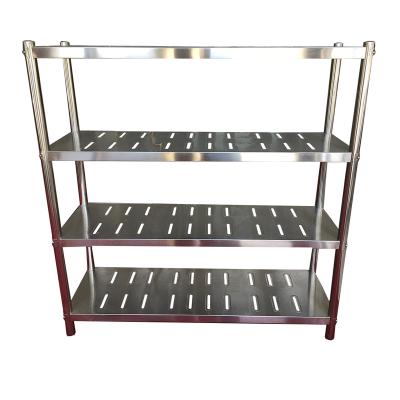 China Restaruant 201 304 Good Quality Stainless Steel Kitchen Wall Rack Shelves Used in Kitchen and Shops for sale