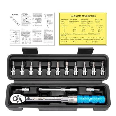 China Auto Repair Industrial High Precision 15 Pcs Heavy Duty 1/4 Inch 2-24Nm Bike Repair Torque Wrench Tool For Road And Mountain Bikes Motorcycle Multitool for sale