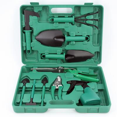 China Hot Selling 11 PCs Flower/Green Plant Flower Garden Toolbox Multifunctional Purple Garden Equipment and Tools for Women Ladies Planter for sale