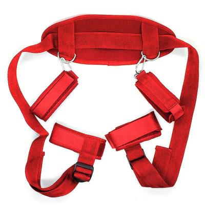 China BDSM Game Restraint Belt Butt Leg Flirting Bondage Use Bdsm Women Harness Sexy Nylon Lingerie for sale