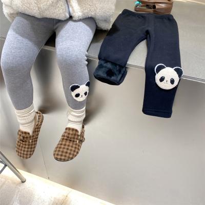 China Qy viable solid black gray 2021 fall winter babies small with children panda leggings swept tight panties yy21202023 wholesale for sale