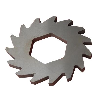 China High Strength Hotels Twin Shaft Tire Shredder Blade Scrap Rubber Crusher Blades for sale