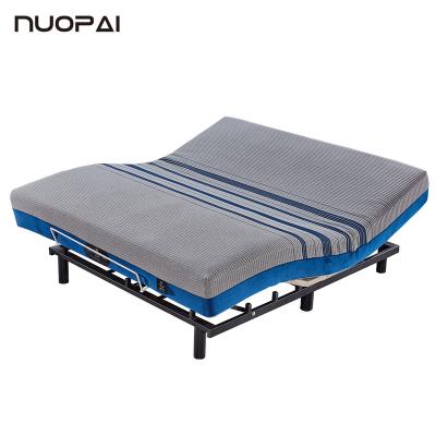 China OEM Luxury Bedroom Furniture Topper Soft Foam Zone Pocket Convertible Breathable Adjustable Spring Mattress for sale