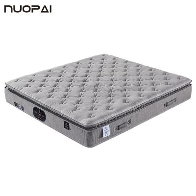 China Queen Size Hotel and Household Nature Latex Pocket Coil Box Spring Bed Mattress Convertible Compress Roll Up in Box for sale