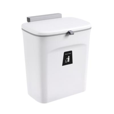 China Viable Wholesale Multifunctional Kitchen Supplies Plastic Wall Mounted Waste Bin Kitchen Trash Bin for sale