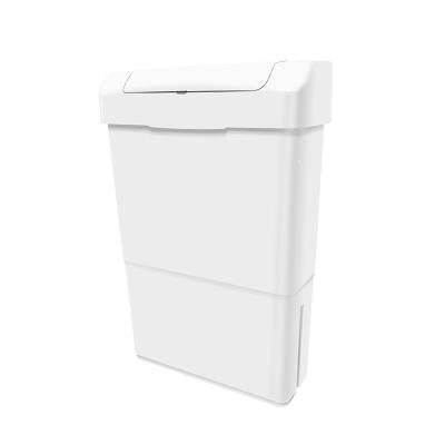 China Sustainable White 22L Automatic Motion Sensor Trash Can Sanitary Washrooms for sale