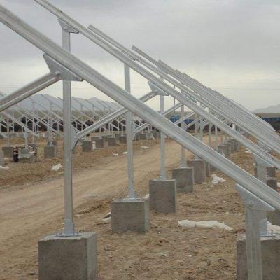 China Framed or frameless Q235 hot dip galvanized steel PV mounting system for ground installation for sale