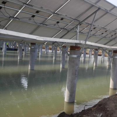 China Solar Power System Galvanized Fish Farm Fishing Light Solar Mounting System for sale