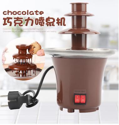 China Car 304# 3 Layers Stainless Steel Commercial Chocolate Fountain , Luxury Wedding Chocolate Dispenser Catering Equipment for sale