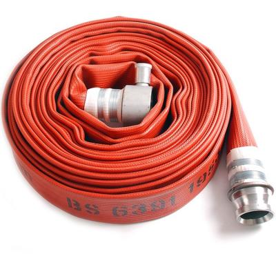 China Fire Fighting Rescue Rescue XHYXFire Low Cost Red Fire Resistant PVC Lined Fire Hose For Fire Fighting for sale