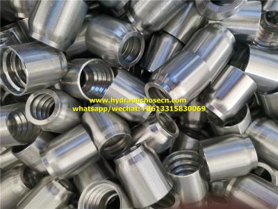 China hydraulic hose fittings, ferrules, adapters, banjo, flanges, couplings, Metric, JIS, JIC, ORFS, BSPT, SAE, NPT for sale