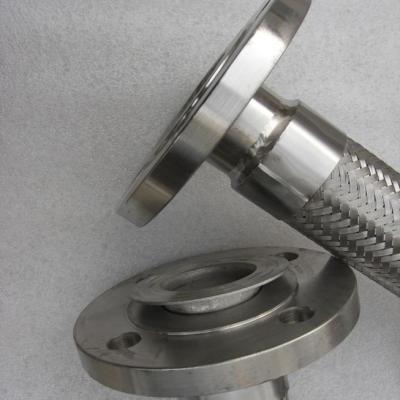 China stainless steel flexible hose with flange fittings for sale