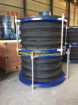 China High Pressure Double Sphere Rubber Joint, Flexible rubber  joint, big diameter rubber joints, Rubber bellow, for sale