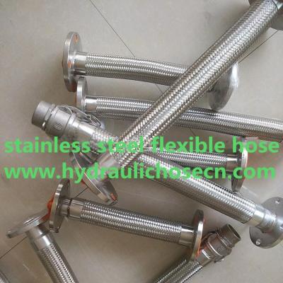 China Big Diameter Metal Hose / High temperature high pressure stainless steel flexible hose / flexible stainless steel hose for sale