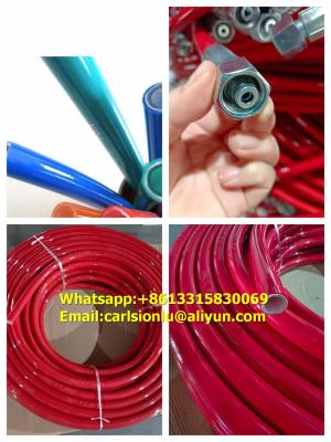 China Water cleaning hose, water jetting hose, water blast hose, hydraulic hose R8, high pressure nylon hose for sale