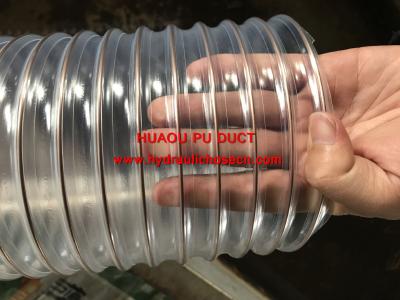 China PU DUCT HOSE / Ducting hose/ Flexible PU Steel Wire Spiral Venilation / Air Duct Tube/Hose/Pipe for sale