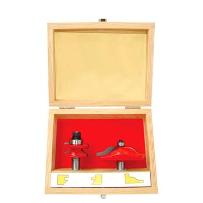 China K-002RS2 High Precision Woodworking Cutting Tungsten Carbide Blade 2 Pcs Rail And Stile Router Bit Set For More Than 20 Years for sale