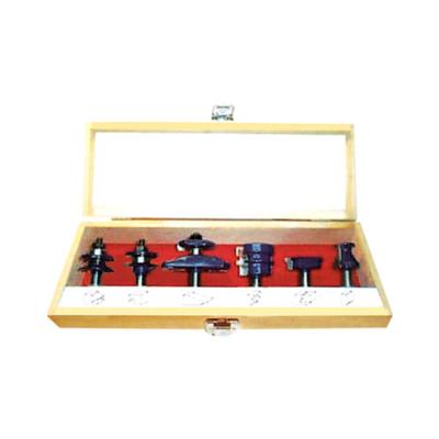 China K-006RS1 High Precision Woodworking Cutting Tungsten Carbide Blade 6 Pcs Rail And Stile Router Bit Set for sale